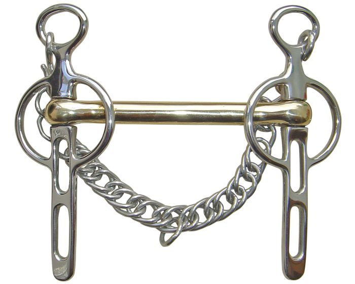 Harry's Horse Liverpool bar gold brass 2 keyholes 14mm main product photo