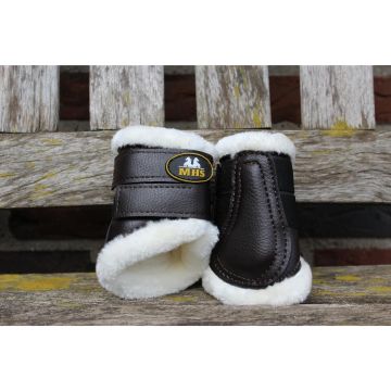 MHS Leg protectors with fur Mini Brown