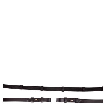 BR Rein linen 19mm blind Full Black / Gold