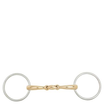 BR Double Broken Snaffle Bit Soft Contact 12 mm Ø 70 mm