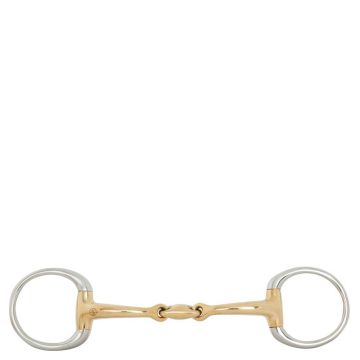 BR Double Broken Ring (Eggbutt) Soft Contact 12 mm Ø 50 mm 12 zilver / goud