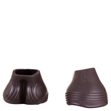 Acavallo Soft gel over reach riding boot straps S Brown