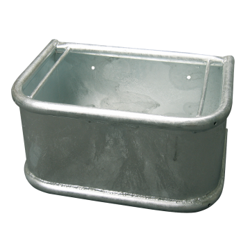 Horse feeder galvanized Staal Grijs One Size