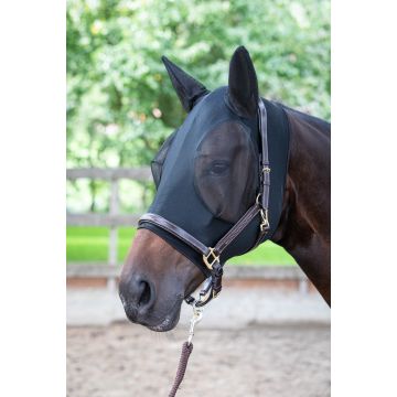 Harry's Horse Fly mask SkinFit with ears XL Black