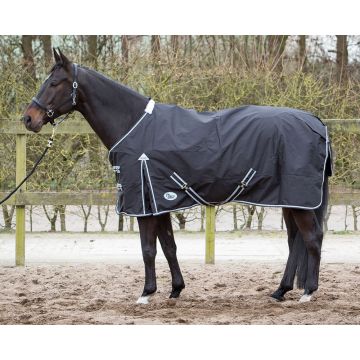 Harry's Horse Outdoor blanket Thor 0gr with fleece lining 215 Black