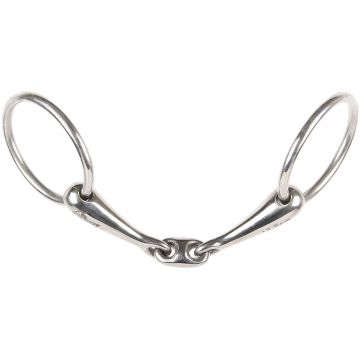 Harry's Horse Flat snaffle bit oval link 16mm