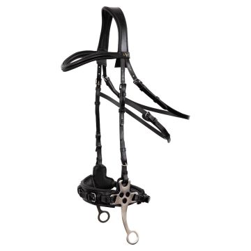 BR Bridle Lydney hackamore shears 152mm Full Black / Silver