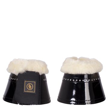 BR Bell Boots Glamor Lacquer Sheepskin S Black