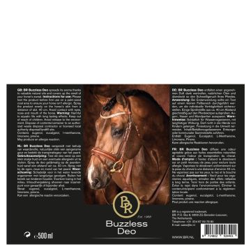 BR Buzzless Deo 500 ml One Size Black