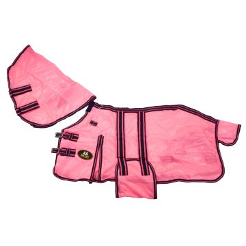 MHS Fly rug "Neon" with removable neck  215 Pink