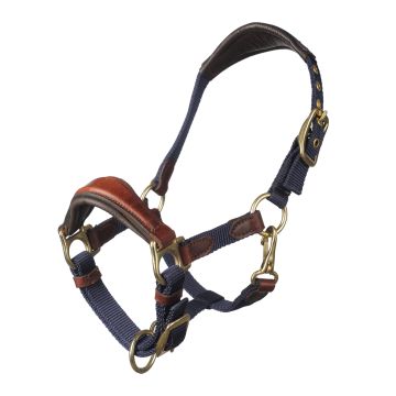 MHS Combi Halter "Design" Pony Navy / Brown