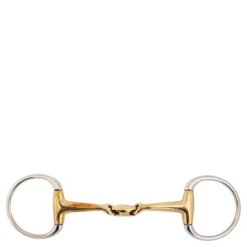 BR Double jointed eggbutt Soft Contact curved mouthpiece 14 mm 11,5 Gold