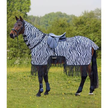 Waldhausen Zebra fly riding blanket with fringes