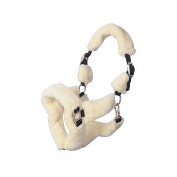MHS Halter with fur Extra Full Black / Cream